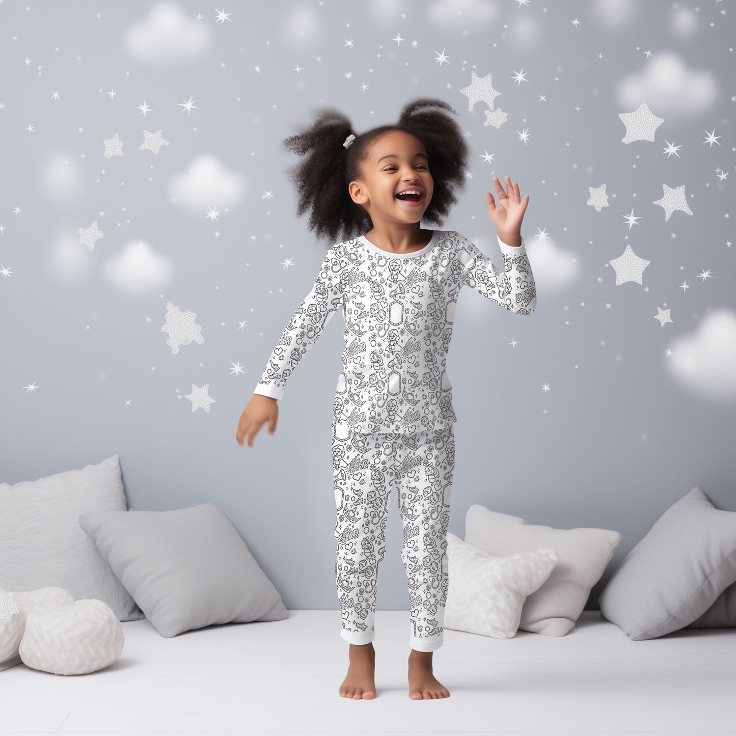 Color Your Dreams Pajamas - Girl Power